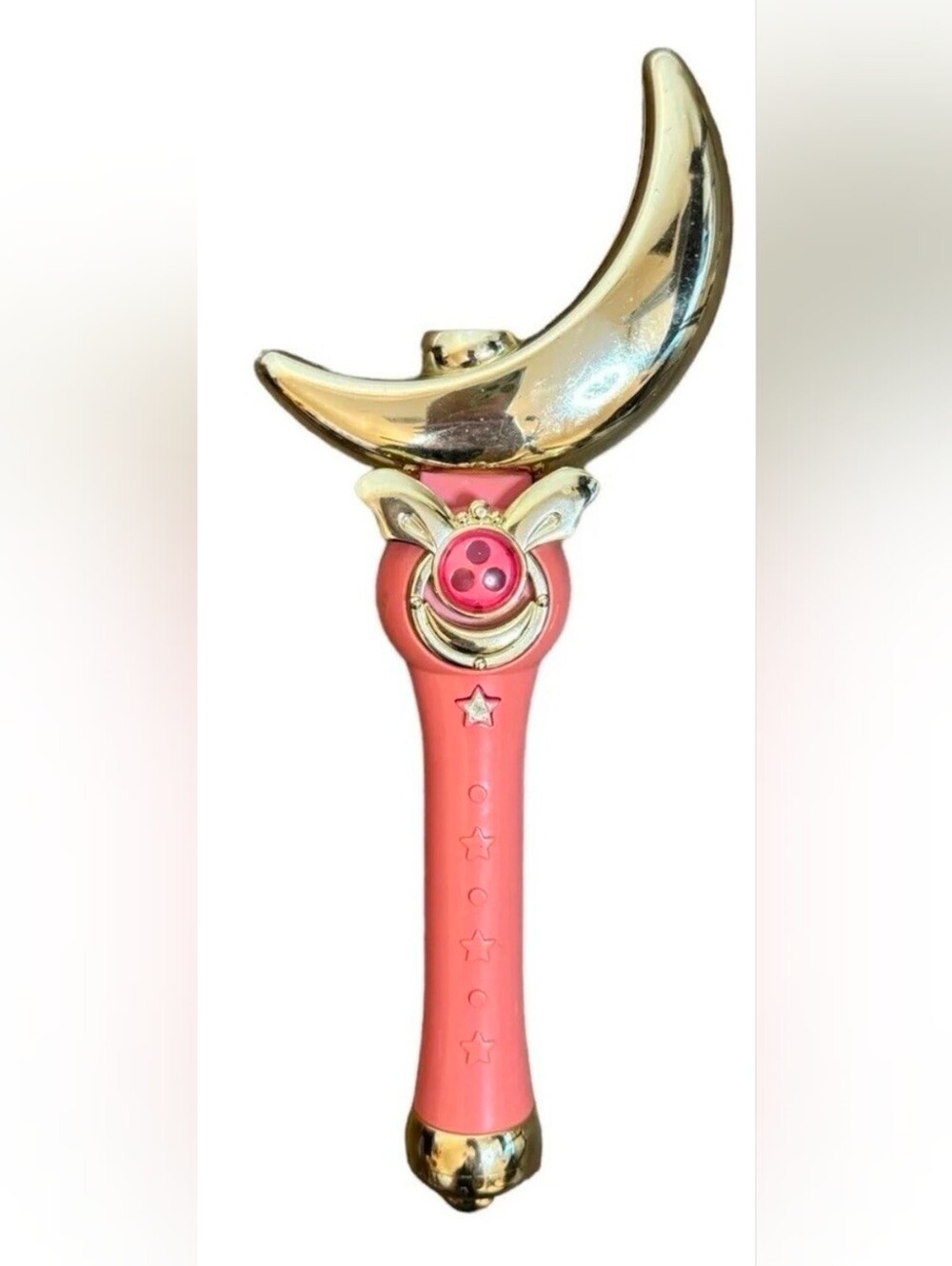 Vintage 1995 Bandai Sailor Moon Crescent Moon Wand Toy Prop  Light & Sound WORKS